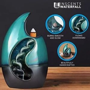 🎋Inscents Crescent Cermaic Waterfall Backflow Design